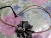 Headband Floral Prata