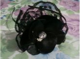Tiara Floral de Renda - varias cores