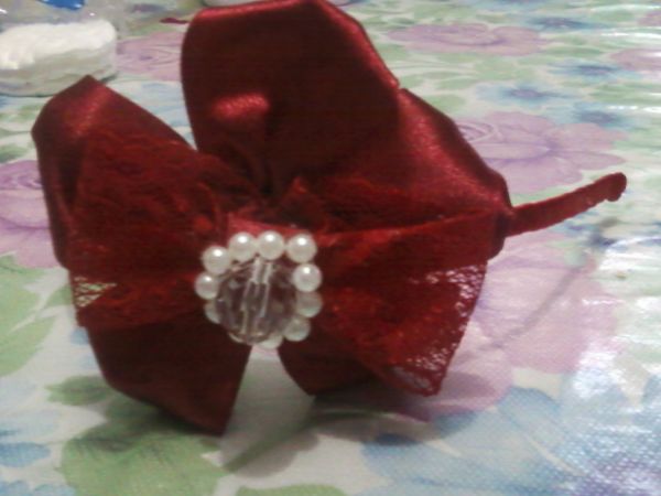 Tiara Floral de Renda - varias cores